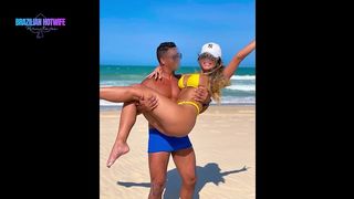 CONHECI UM NEGAO NA PRAIA E METI MAIS UM CHIFRE NO MEU MARIDO...