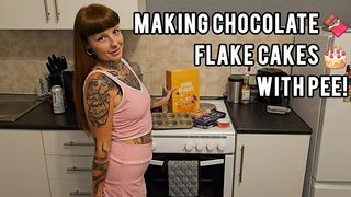 MAKING PEE CHOCOLATE FLAKE CAKES!