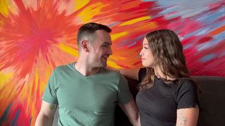 CUTE LATINA GIRL NEXT DOOR INVITES WHITE GUY INTO HER APARTMENT