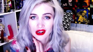Horny Babe Play Anal Dildo & Creamy Ass