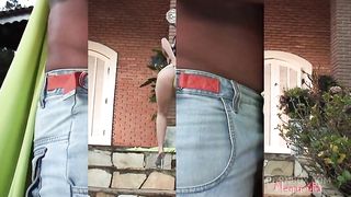 Uma chupa um cacete e adora que fodam seu cu