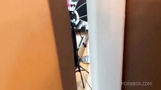 Horny School Teacher fucks her 2 roommates - first threesome