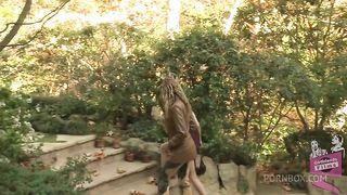 After meeting Katsuni in person, Amber and Prinzzess both want her. But it's Prinzzess that gets the prize of Katsuni's exotic pussy.