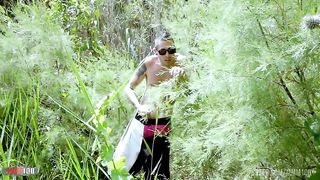 Kevin fucks Louise du Lac ass a beautiful French milf near the train tracks