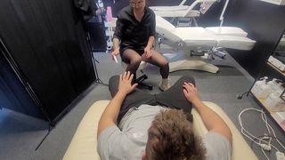 I JUST COME FOR A MANICURE, BUT MANICURIST PREFER TO TAKE MY DICK TO MOUTH AND MAKE ME BLOWJOB