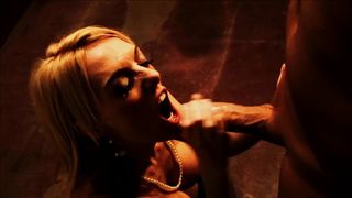 SLUTTY STACEY SARAN SUCKS AND FUCKS HARD IN LINGERIE BEFORE FACIAL FINISH