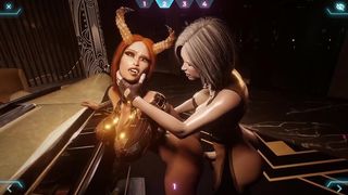 FUTANARI WITH GIANT COCK FUCKS DEMON LADIES- HOT FUTA GAME