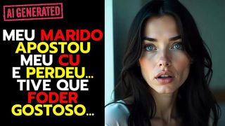 DEI MEU CUZINHO GOSTOSO PRA PAGAR A APOSTA DO MEU MARIDO...