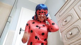 Hot ladybug cosplay amateur Chantal Channel