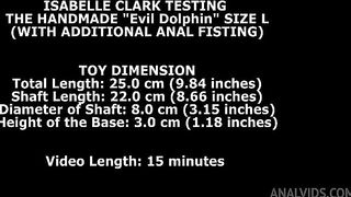 Isabella Clark Testing The Handmade Dolphin Size L (With Additional Anal Fisting) TWT306