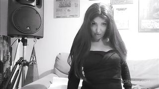 Morticia Addams and her great feet and ass
