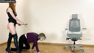 Queen Kira and Her Slave Girl - Worship and Spitting Lezdom