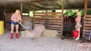 3SOME IN THE FARM! JAX SLAYHER FUCKS NINA KAYY & KAREN FISHER!