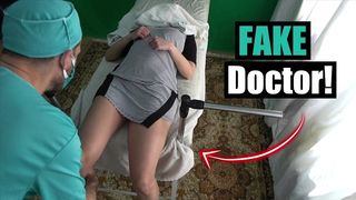 FAKE GYNO EXAMINATION - DOCTOR FUCK MY WIFE!