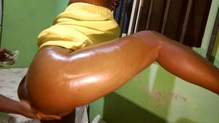 GATE MAN S WIFE GOT RAN THROUGH, SHE PEEPING THROUGH THE WINDOW