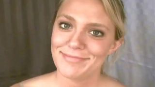 BLONDE CUTIE HEAVEN MODELS PANTYHOSE THEN GIVES HEAD JOB