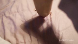 Shaking Orgasm while testing the Funzze LED Display Wand with his Dick in my Ass