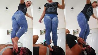 TRAMPLING THROAT ON MY BRAT