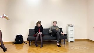 Night School Teacher Sofi Educates Her Students Obedience - Lezdom and Femdom Together