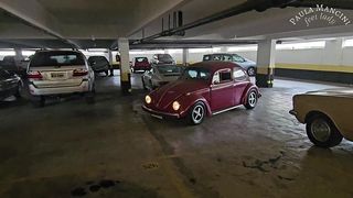 DRIVING RED - REVVING FUSCA VINTAGE - BEETLE