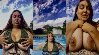 SWIMMING FLASHING AND TEASING