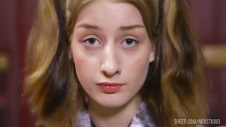 BDSM with Skinny 19yo babe Sasha Paige ! Cold Shower - Only ANAL