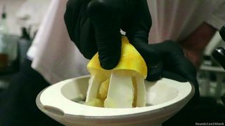 GLOVED FOOD PREP ASMR LEMON GARLIC AND THYME