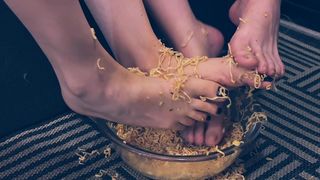 MY FEET WILL BE A REAL WORKOUT FOR YOUR TONGUE