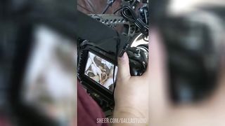 Eva Strawberry behind the scene DAP # wet