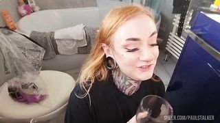 EXTREME !! PISS & GAGGING TRAINING Azura Alii mouth destroyed with piss [BONUS 2nd PART]