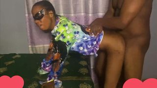 EBONY STEPSISTER GIVES PUSSY TO HELP STEPBRO WITH BLUE BALLS