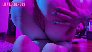 FREAKY GOTH SLUT FUCKS HERSELF WITH CRUCIFIX DILDO