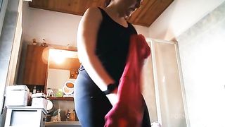 Hot voyeur video in the bathroom sexy big ass