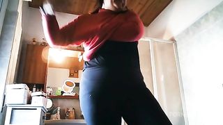 Hot voyeur video in the bathroom sexy big ass