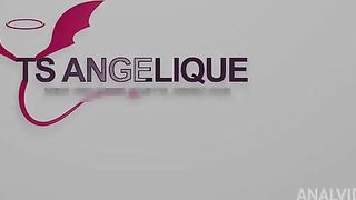 TS Angelique - Dildo fuck and cum ??? - Custom video - Premium version