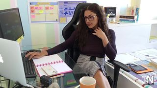 EVEN THOUGH SHE WORKS, SHE LOVES A GOOD FUCK!