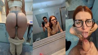 I FUCK MY GIRLFRIEND HARD IN THE BATHROOM AND IN HER FACE