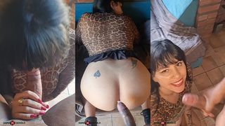 PAUZAO NO MEU CU E GOZADA NA MINHA BOCA ENQUANTO O CORNO TRABALHAVA - BIG DICK IN MY ASS AND CUM IN MY MOUTH WHILE THE CUCKOLD WORKED