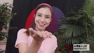 TINY CUTIE PIE AMBER ANGEL IS HORNY FOR SOME ROUGH SEX!