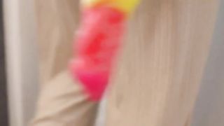 First Anal Fuck Machine - Cumming while getting Double Penetrated & Brunette Really wants Double Penetration and Cum in Ass