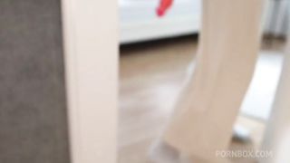 First Anal Fuck Machine - Cumming while getting Double Penetrated & Brunette Really wants Double Penetration and Cum in Ass