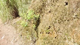 Hot chubby girl fucking in the street in front of people