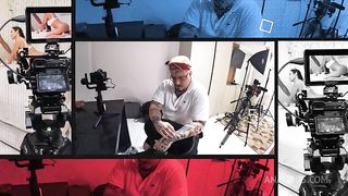 Behind the scenes of porn, little bitch giving ass