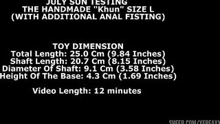 July Sun Testing The Handmade Khun Size L (With Additional Anal Fisting) TWT310