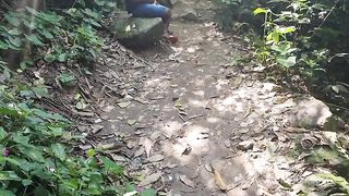 fodendo na trilha de dia