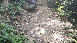 fodendo na trilha de dia