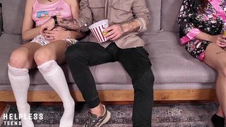 PERVERT FAMILY MOVIE NIGHT! STEPDAD ALWAYS TAKES WHAT HE WANTS!