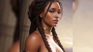 Fantasy Black women with horns and thick thighs