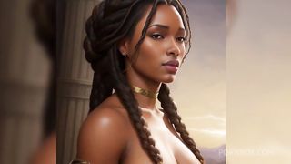 Fantasy Black women with horns and thick thighs