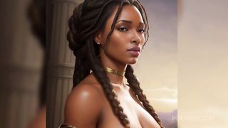 Fantasy Black women with horns and thick thighs